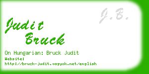 judit bruck business card